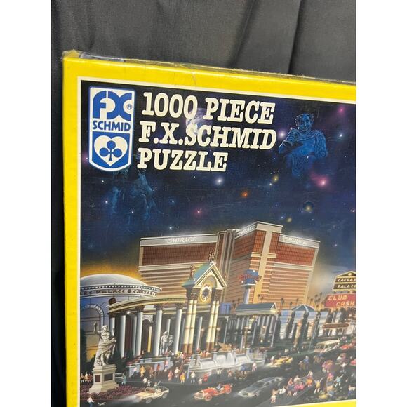 Puzzle FX Schmid 1000 Piece- Luck Be a Lady Las Vegas NIP Sealed! - Picture 2 of 7